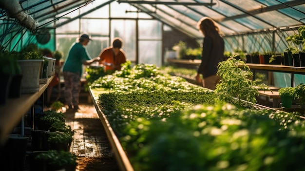 La casa verde ama el medio ambiente