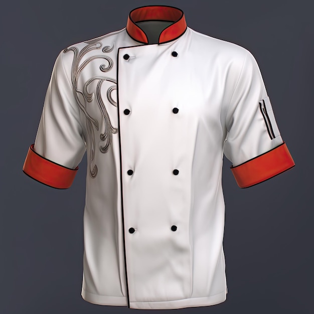 casaco de cozinheiro maquete de uniforme de cozinheiro casaco de chef