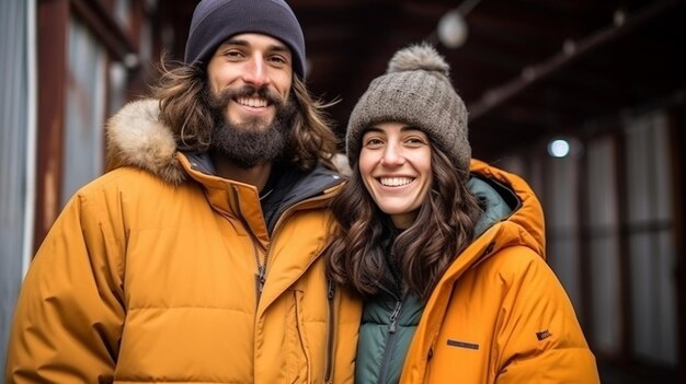 Foto casal de caminhadas hd 8k papel de parede imagem fotográfica de estoque