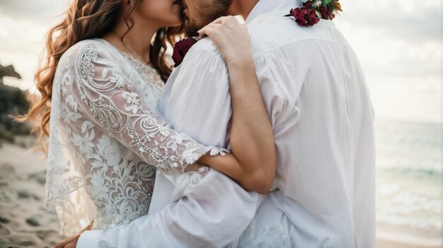 Casal de casamento feliz juntos amando noiva e noivo conceito de fotografia do noivo