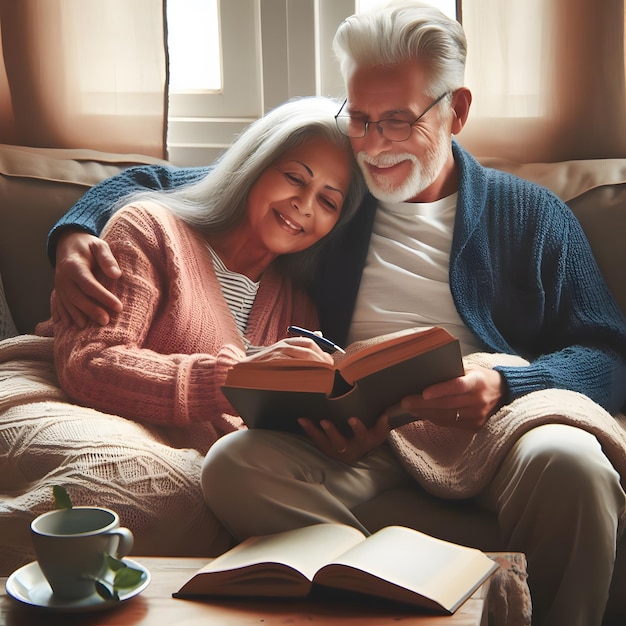 Casal de idosos alegre Felicidade Amor e solidariedade Microstock Image