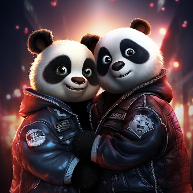 Casal de pandas