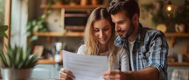 Casal feliz assinando hipoteca para nova casa conceito propriedade de casa processo de hipoteca liquidação imobiliária investimento financeiro sonhos se tornando realidade