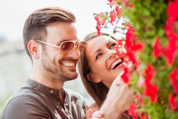 Foto casal feliz