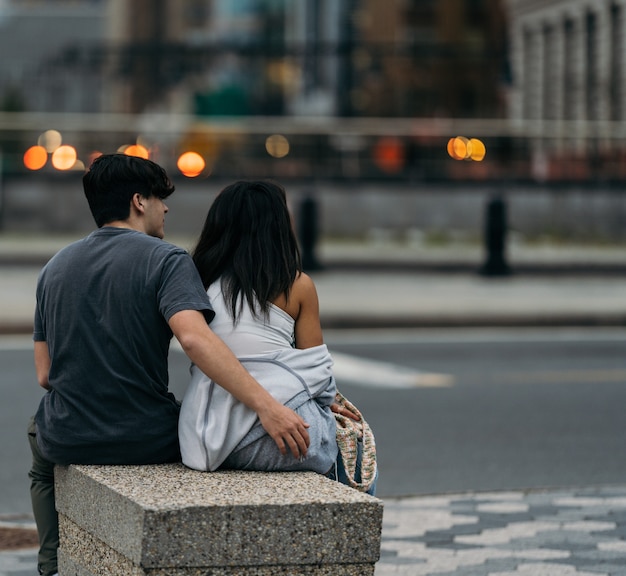 casal na rua amor de nova iorque