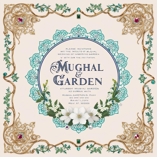 Casamento do Jardim Mughal Junte-se a nós para um caso real