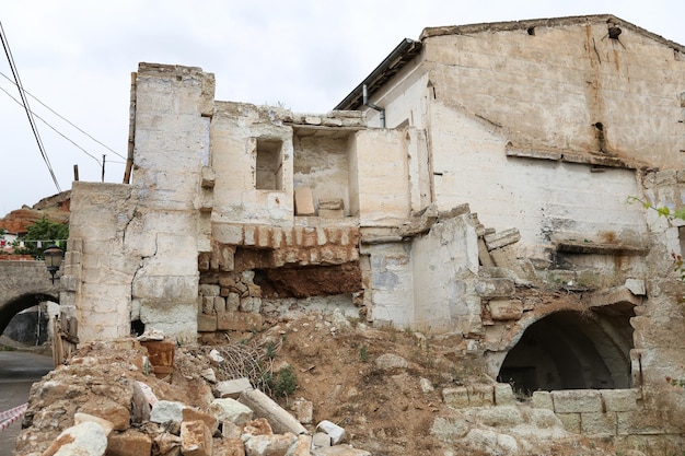 Casas antiguas en la ciudad de Avanos Turquía