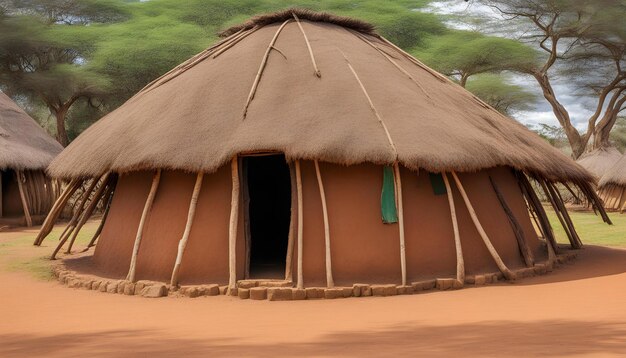 Casas de arena en el desierto