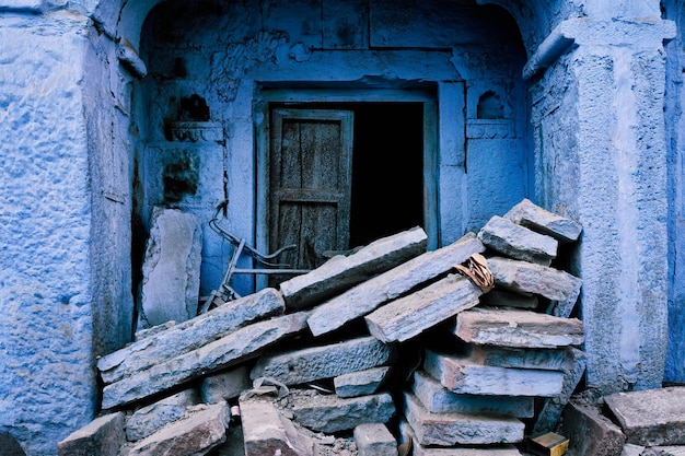 Casas azuis nas ruas de Jodhpur