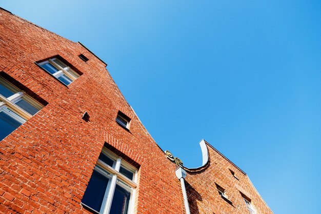 Casas en el barrio holandés de Potsdam, Alemania fragmento