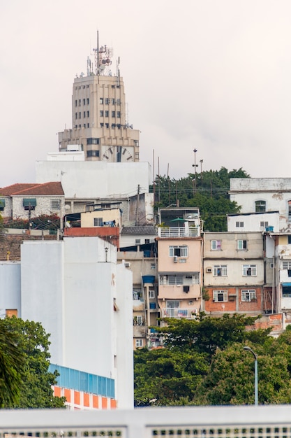 Casas de la colina conceicao en el centro de Río de Janeiro, Brasil.