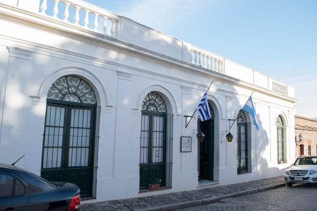 Casas coloniais espanholas em Colonia del Sacramento Uruguai