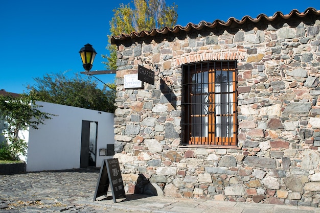 Casas coloniais espanholas em Colonia Uruguai