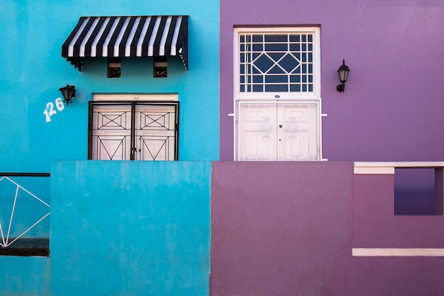 Casas coloridas en BoKaap Cape Town South Africa