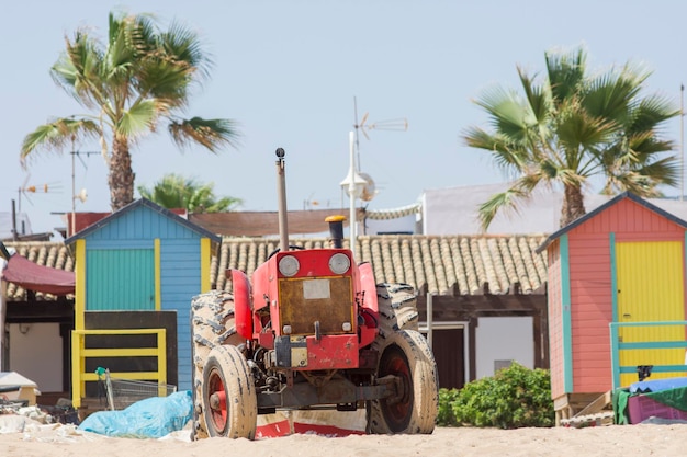 Casas coloridas de pescadores