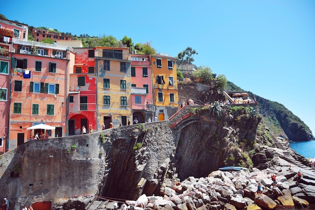 Casas coloridas de Manarola