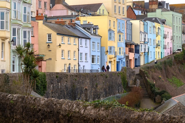 Casas coloridas Tenby Wales