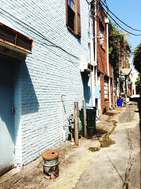 Foto casas contra el cielo