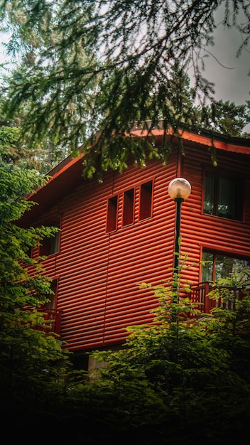 Foto casas contra o céu