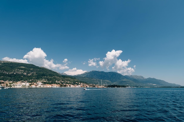 Casas en la costa de la costosa localidad de porto montenegro