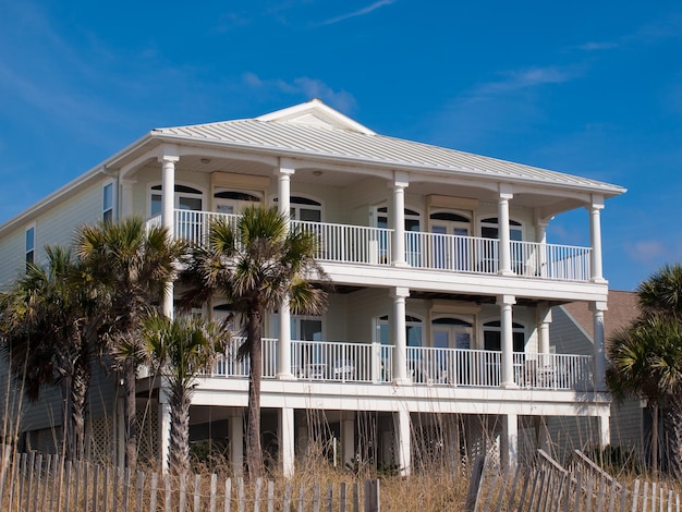 Casas de praia em Mexico Beach, Flórida.