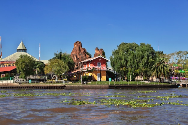 Casas en el delta del río Tigre, Buenos Aires, Argentina