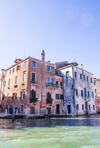 Casas en el Gran Canal de Venecia