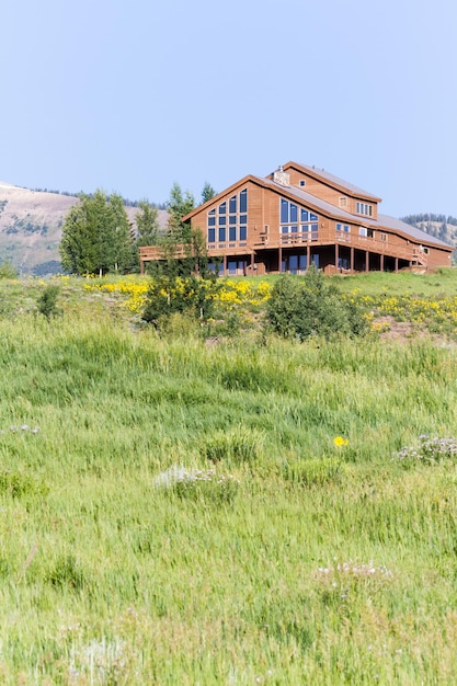 Casas de montaña en Crested Butte, Colorado.