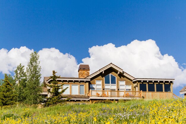 Casas de montaña en Crested Butte, Colorado.