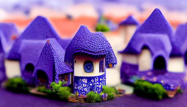 casas en morado