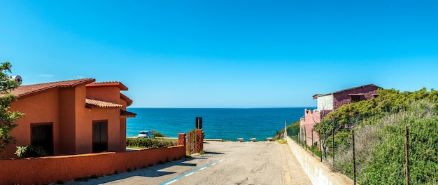 Casas na costa da Sardenha