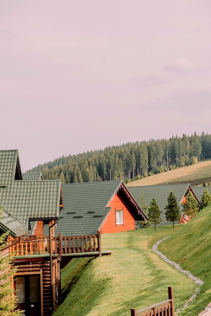 Casas nos Cárpatos Ucranianos