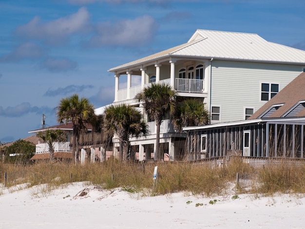 Casas de playa en Mexico Beach, Florida.