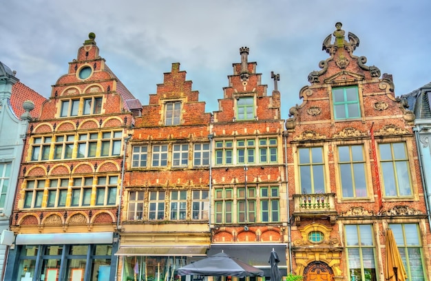 Casas tradicionais na cidade velha de Ghent - East Franders, Bélgica