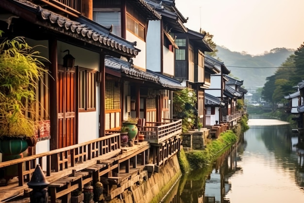 Casas tradicionales en Corea del Sur fotografía publicitaria profesional