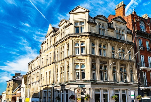 Casas tradicionales en Windsor Berkshire, Inglaterra, Reino Unido