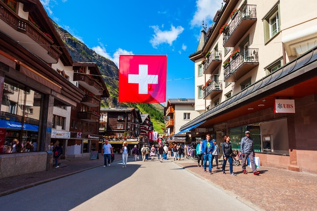 Casas tradicionales en Zermatt Suiza