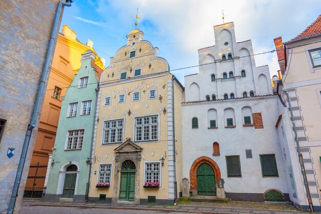 Casas de tres hermanos en Riga