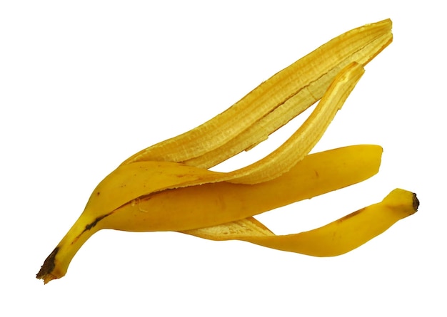 Casca de banana isolada