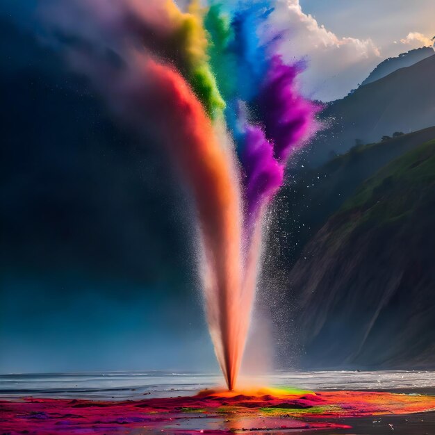 La cascada del arco iris