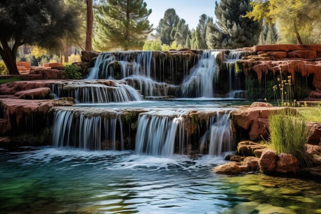 cascada en el bosque