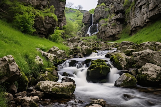 cascada en el bosque