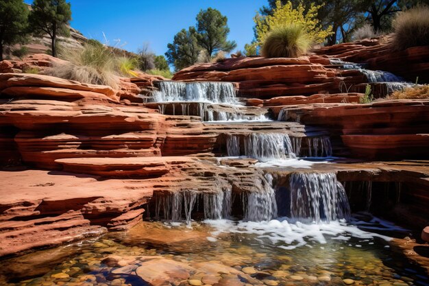 cascada en el bosque