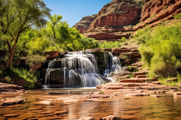 cascada en el bosque