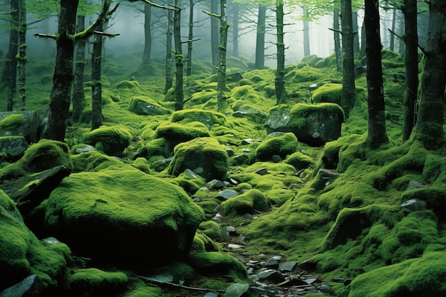 cascada en el bosque