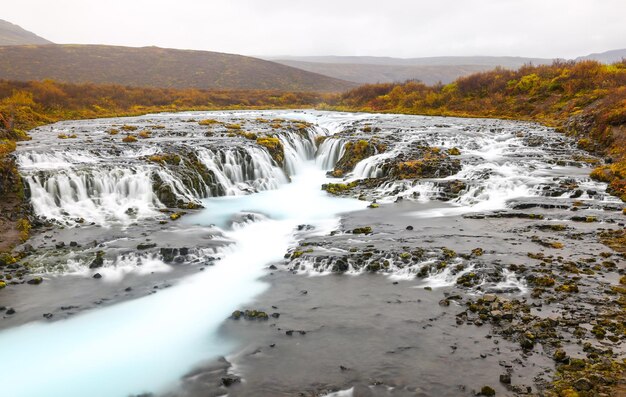 Cascada de Bruarfoss en Islandia