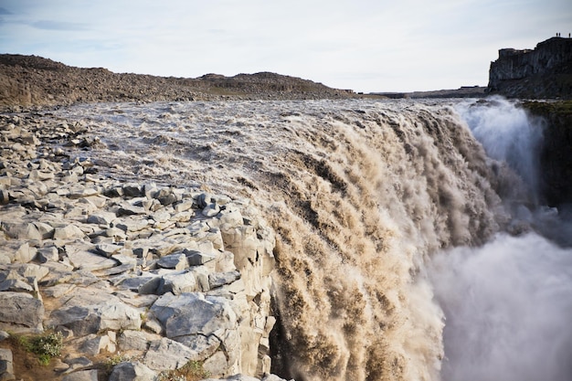 Cascada Dettifoss en Islandia