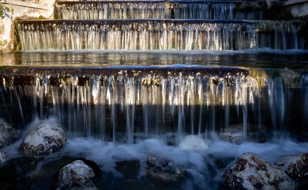 Cascada en forma de cascada