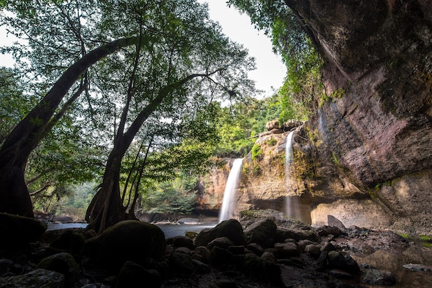 Cascada de Haew Suwat en el Parque Nacional de Khao Yai Provincia de Nakhon Ratchasima