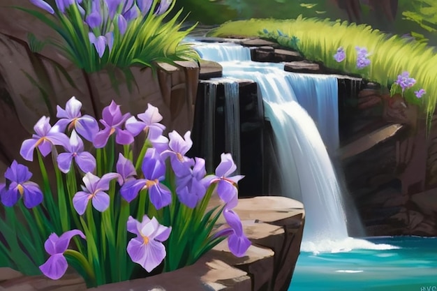 Cascada de las iris